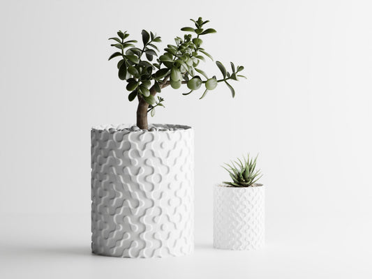 Geo - Standard Plant Pot Without Drip Tray - BLB3D Printing