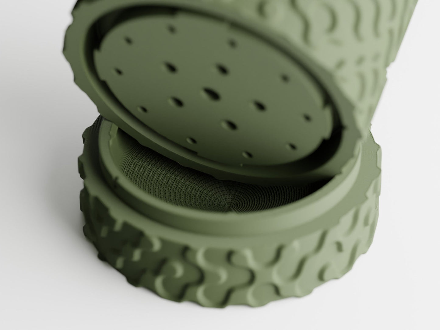 Geo - Wall Mounted Plant Pot With Drip Tray - BLB3D Printing