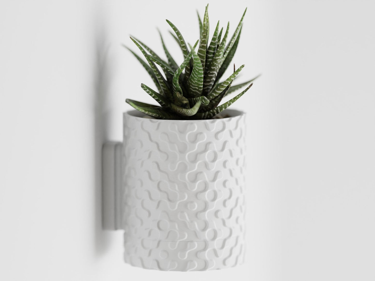 Geo - Wall Mounted Plant Pot With Drip Tray - BLB3D Printing