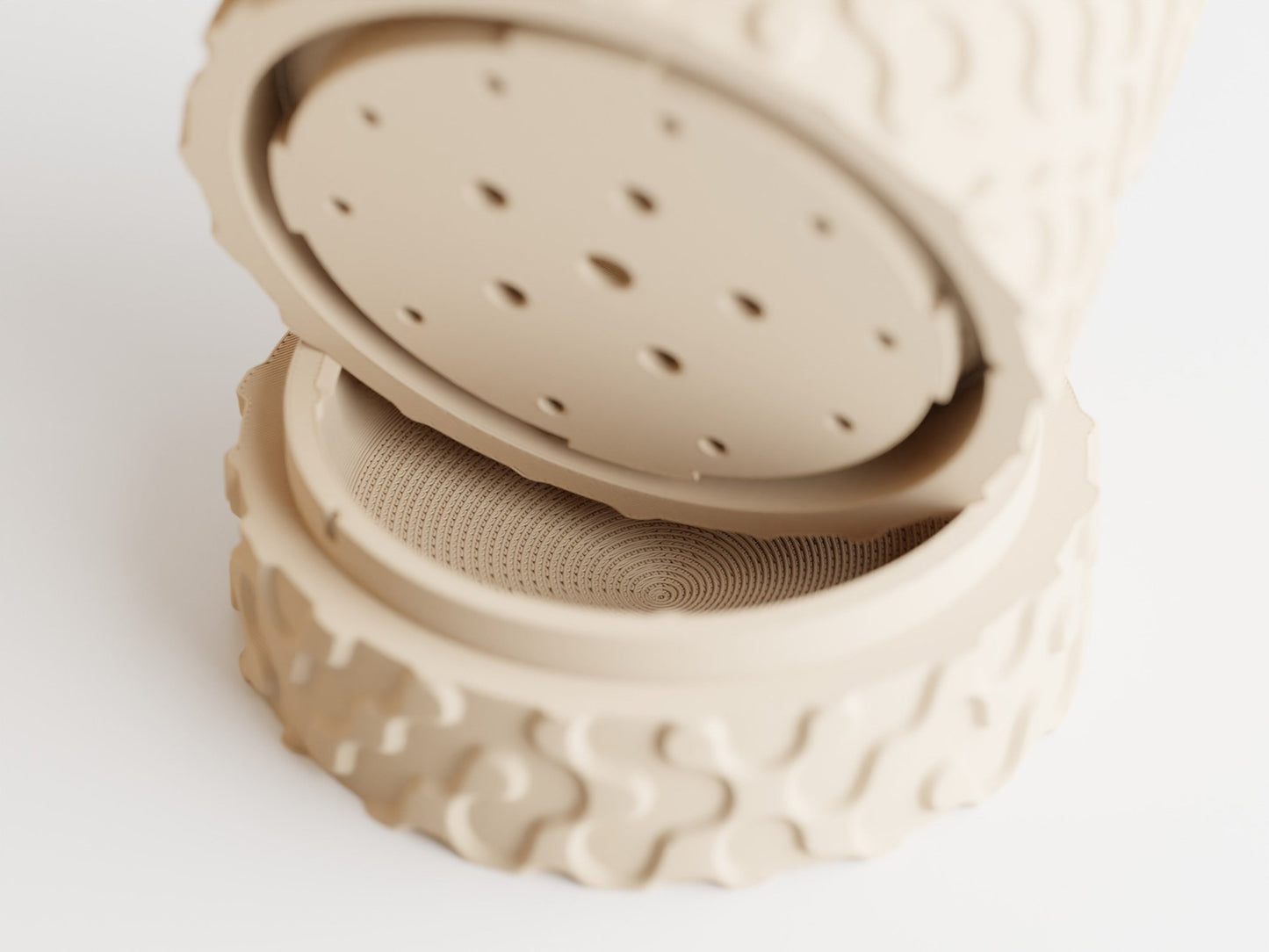 Geo - Wall Mounted Plant Pot With Drip Tray - BLB3D Printing