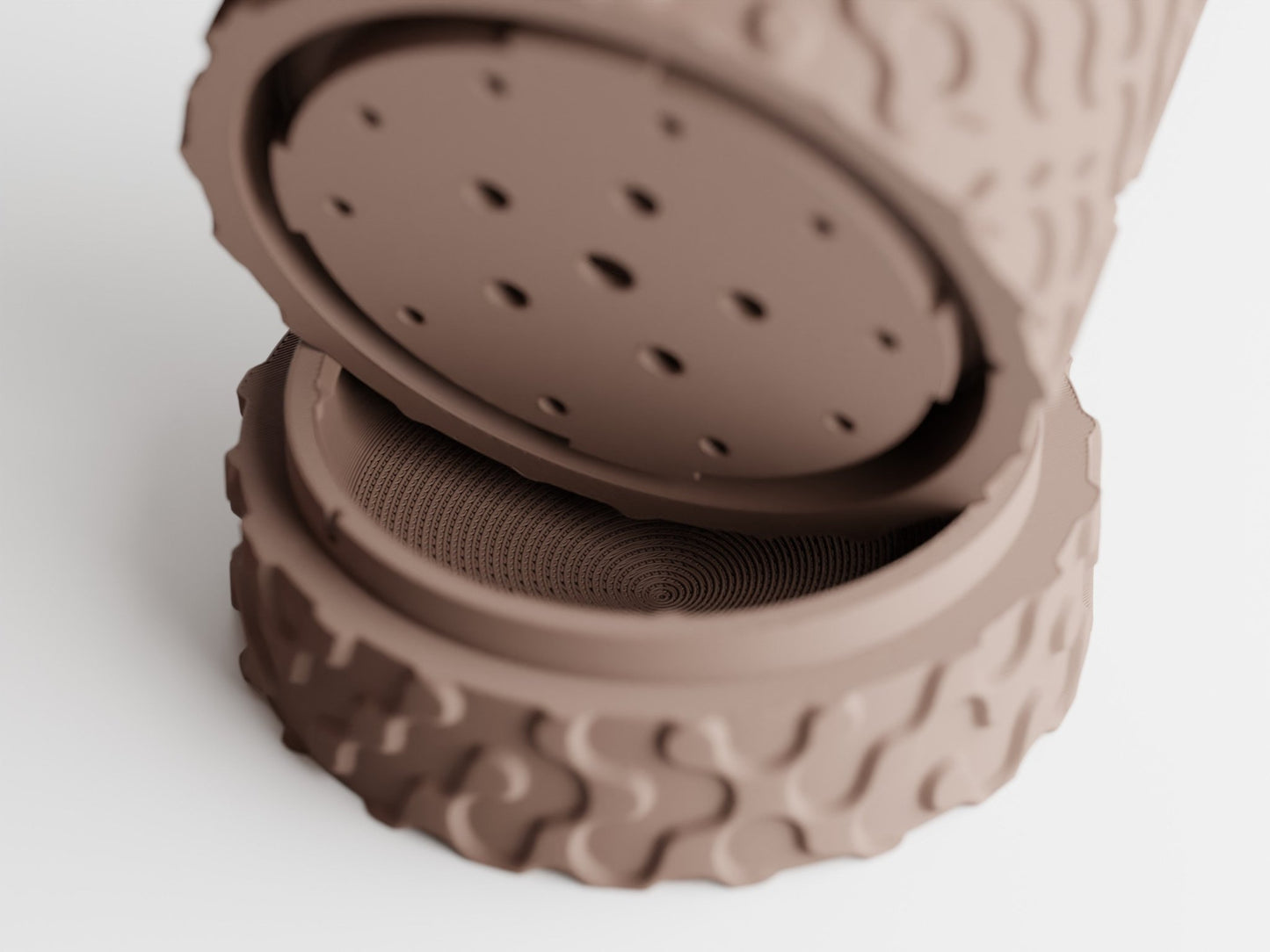Geo - Wall Mounted Plant Pot With Drip Tray - BLB3D Printing