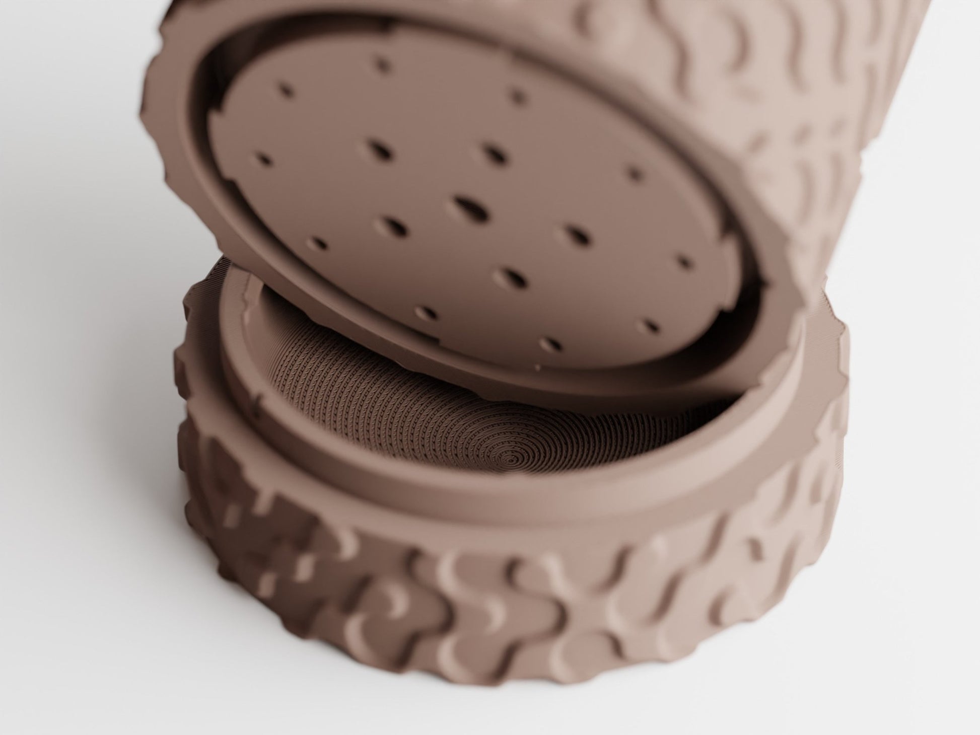 Geo - Wall Mounted Plant Pot With Drip Tray - BLB3D Printing