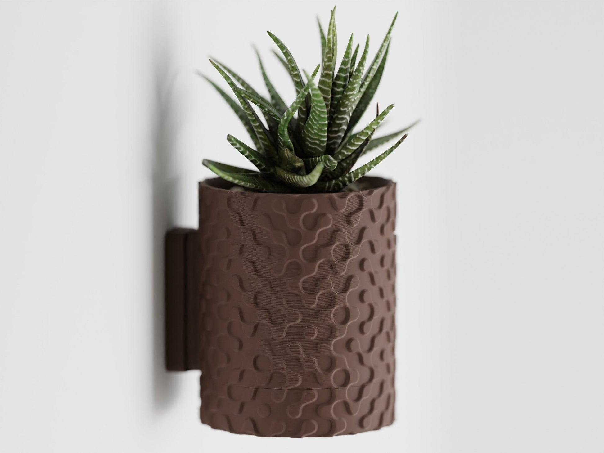 Geo - Wall Mounted Plant Pot With Drip Tray - BLB3D Printing