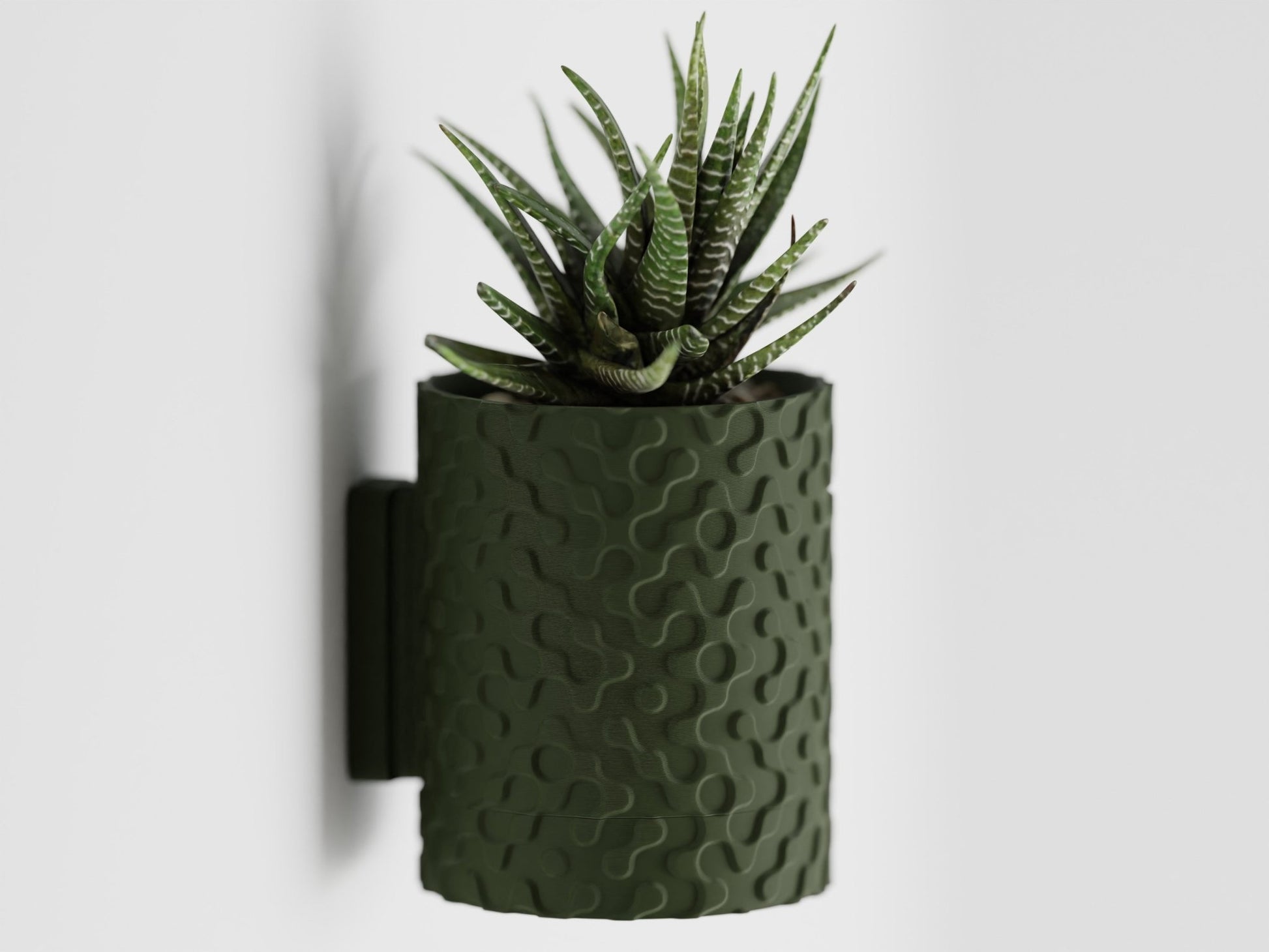 Geo - Wall Mounted Plant Pot With Drip Tray - BLB3D Printing